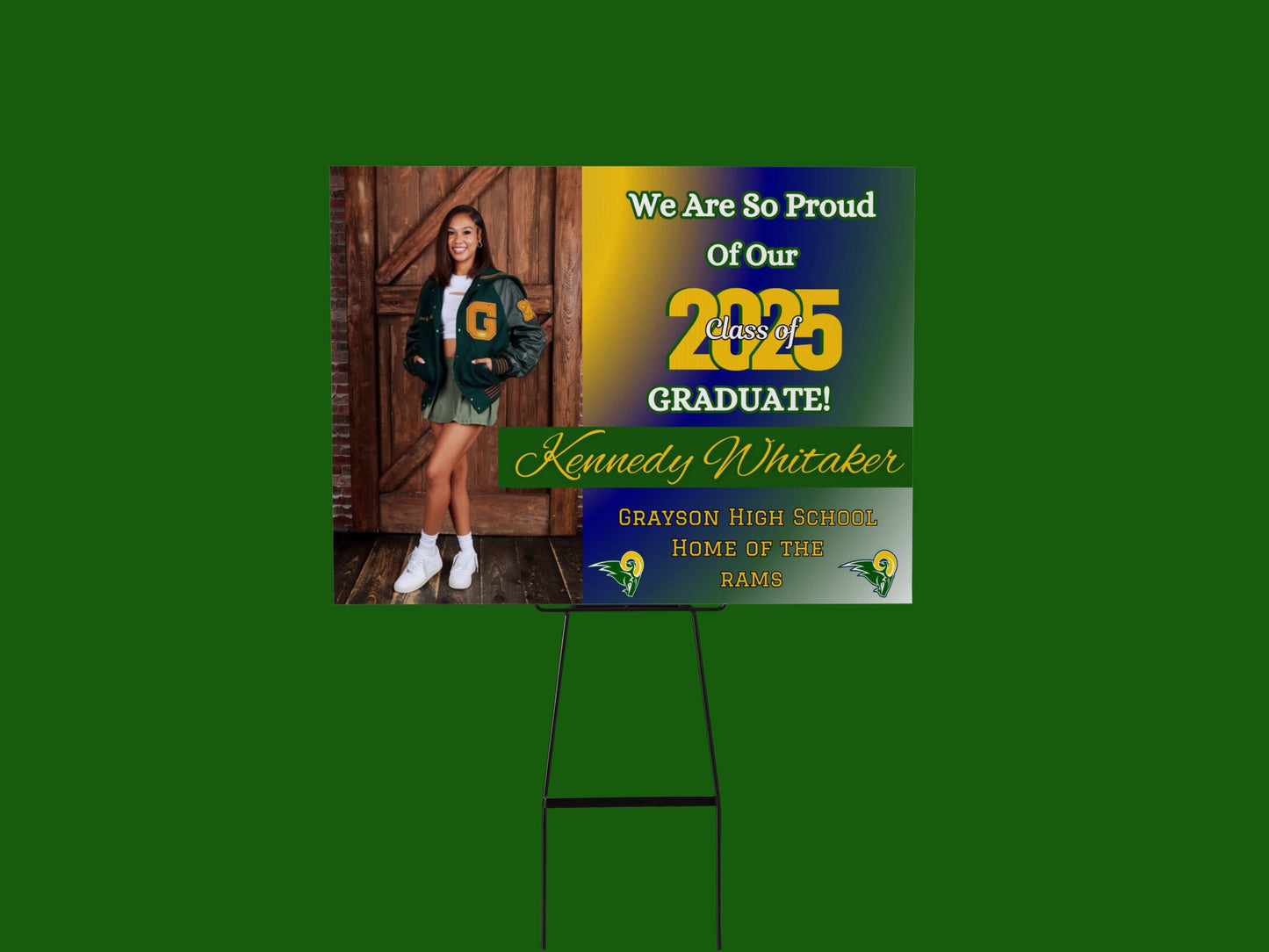 Custom Graduation Yard Signs – 18" x 24"