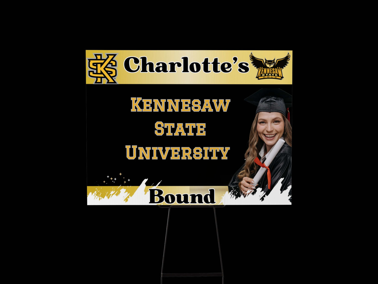 Custom Graduation Yard Signs – 18" x 24"